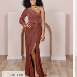 Revelry Aurora Velvet Dress in Dusty Rose size 0